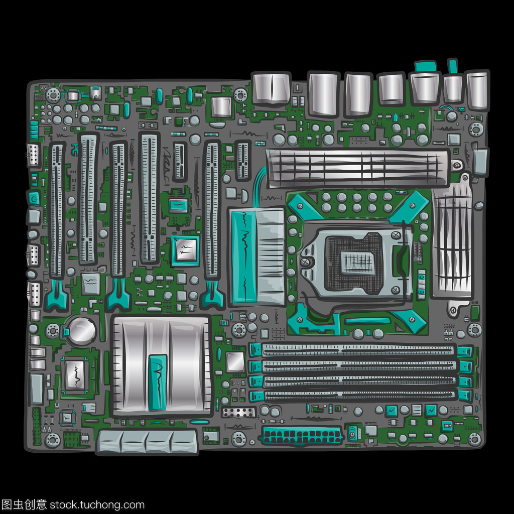 手繪之美 從藝術視角解構PC主板